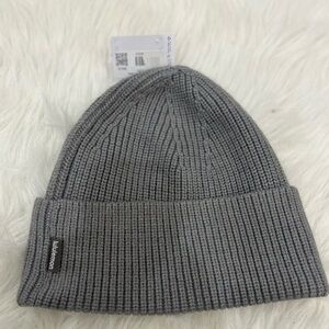 Lululemon Ribbed Merino Wool Blend Knit Beanie gray Size L/XL NWT